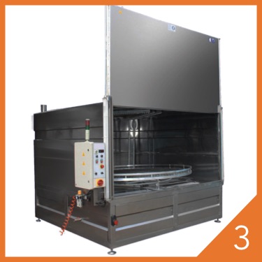HotWash automated parts washer with black control panel