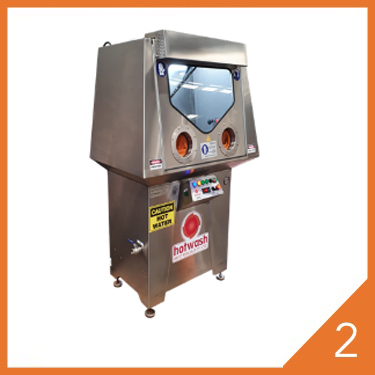 Stainless steel cabinet parts washer for industrial cleaning