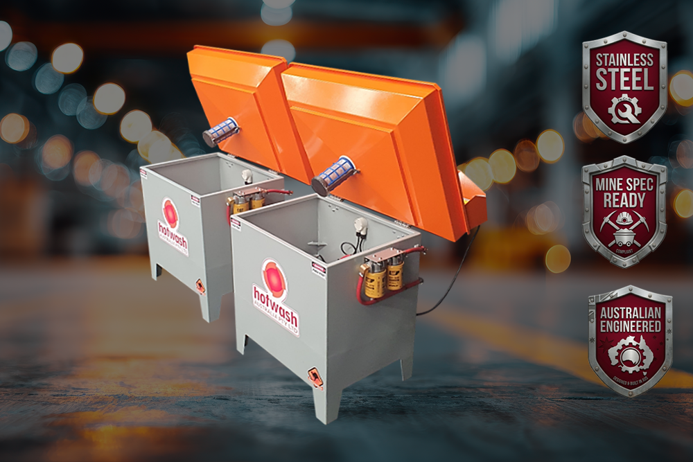 HotWash manual parts washer with side work surface